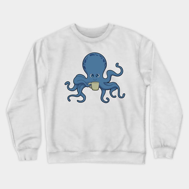 Octopus Coffee Mug Crewneck Sweatshirt by Markus Schnabel